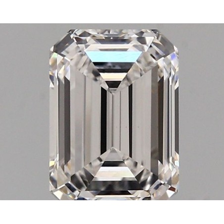 Diament laboratoryjny bezbarwny szlif szmaragdowy, ct, VVS2, D, IGI, LG741586056